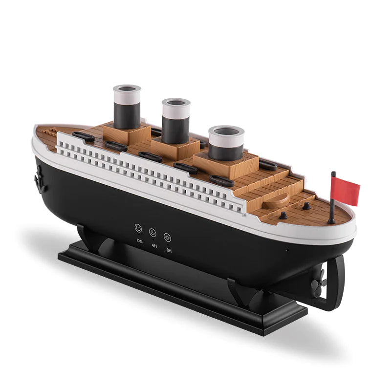 TitanMist™ Steamship Diffuser – LED Cool Mist Humidifier & Aromatherapy