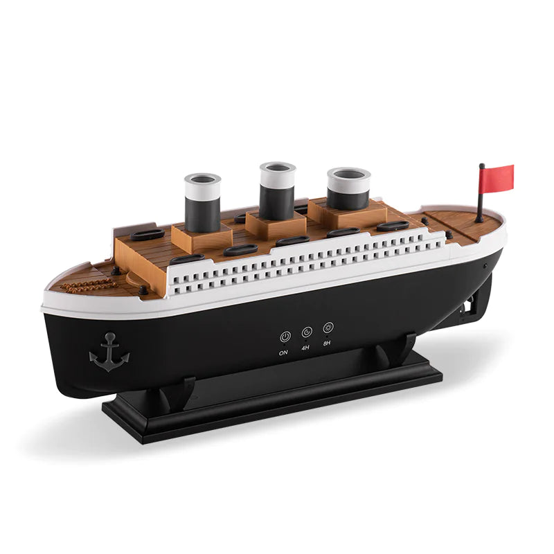 TitanMist™ Steamship Diffuser – LED Cool Mist Humidifier & Aromatherapy